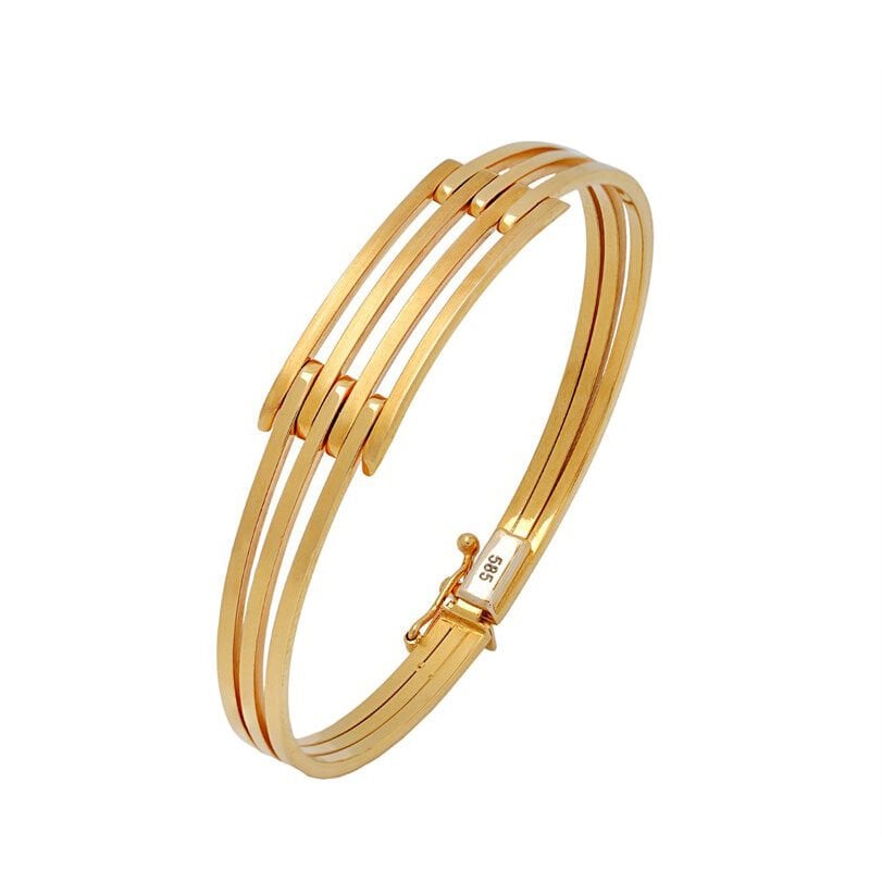 Altın Kaburga Kelepçe Bilezik