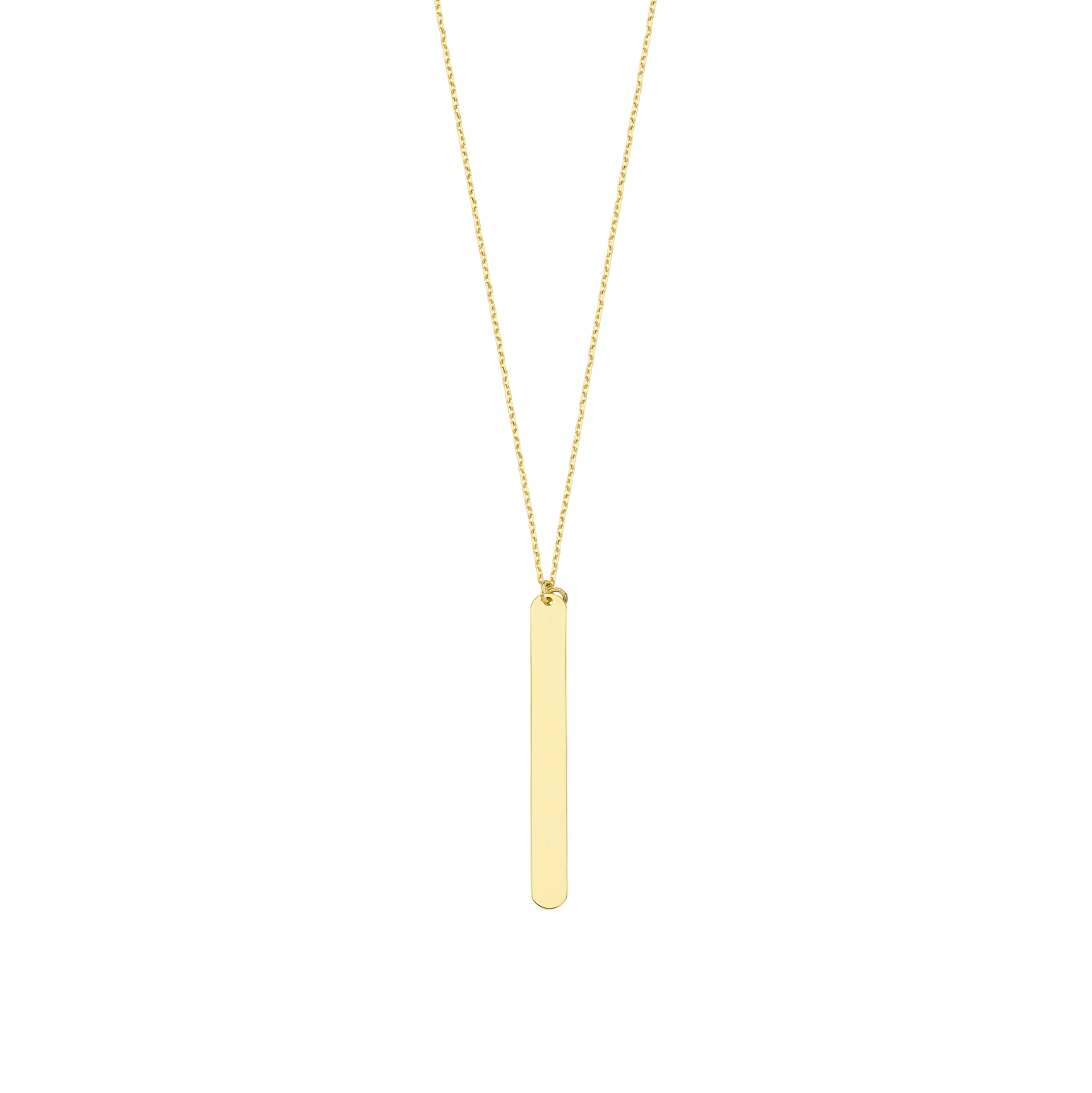 Altın İnce Plaka Kolye