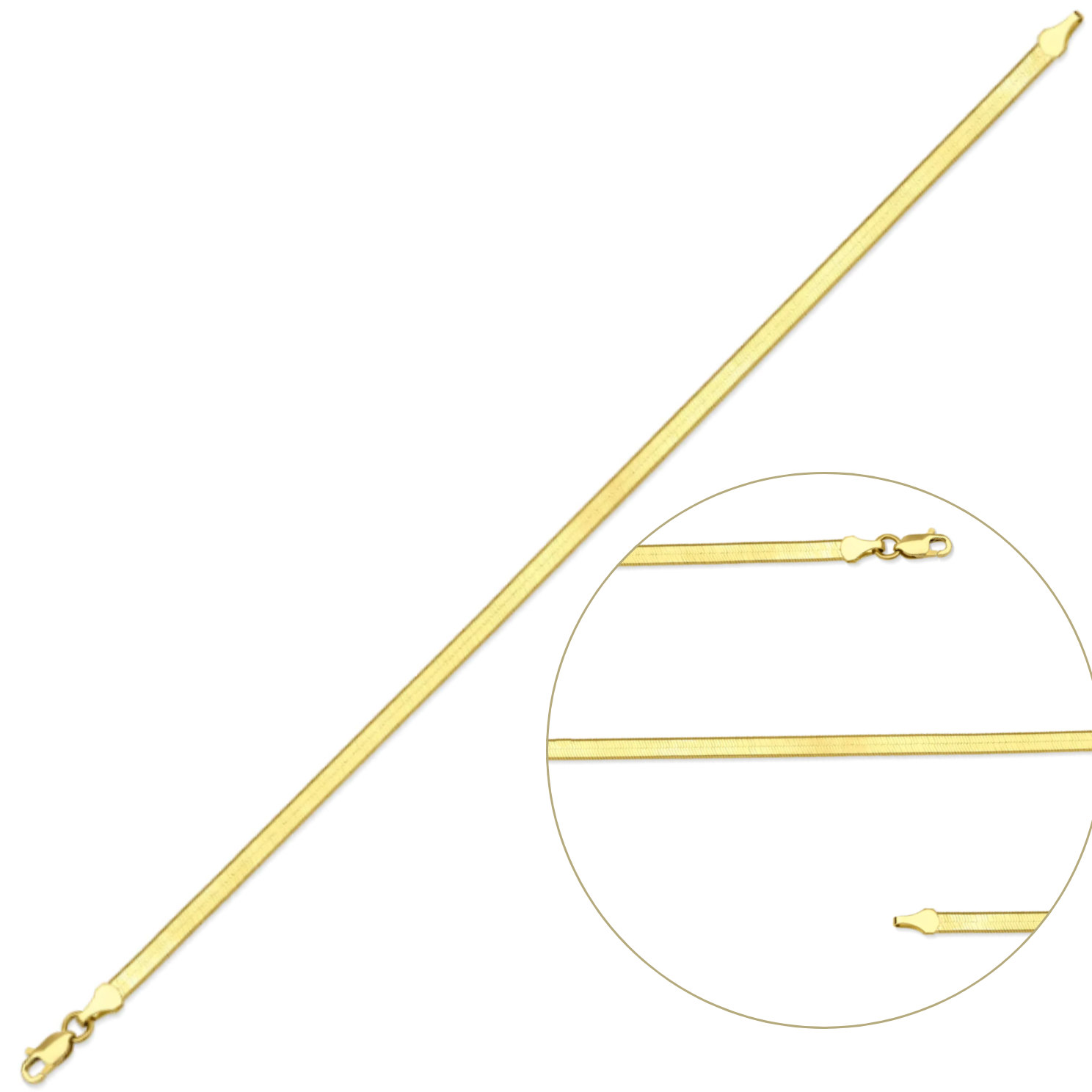 Altın Yassı Bileklik