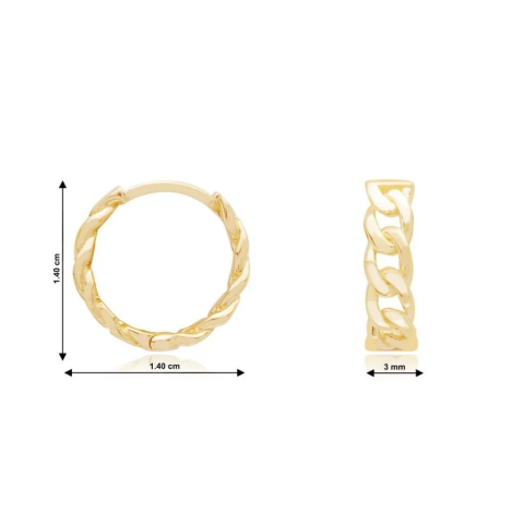 Altın Gurmet Halka Küpe