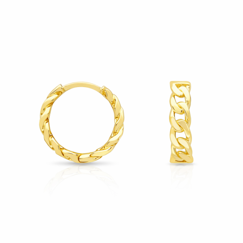 Altın Gurmet Halka Küpe