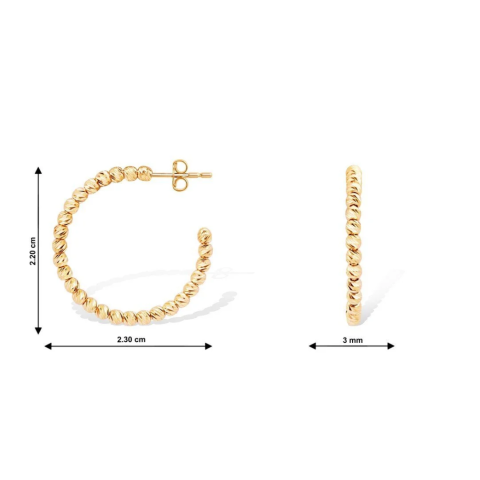 Altın Dorikalı Küpe