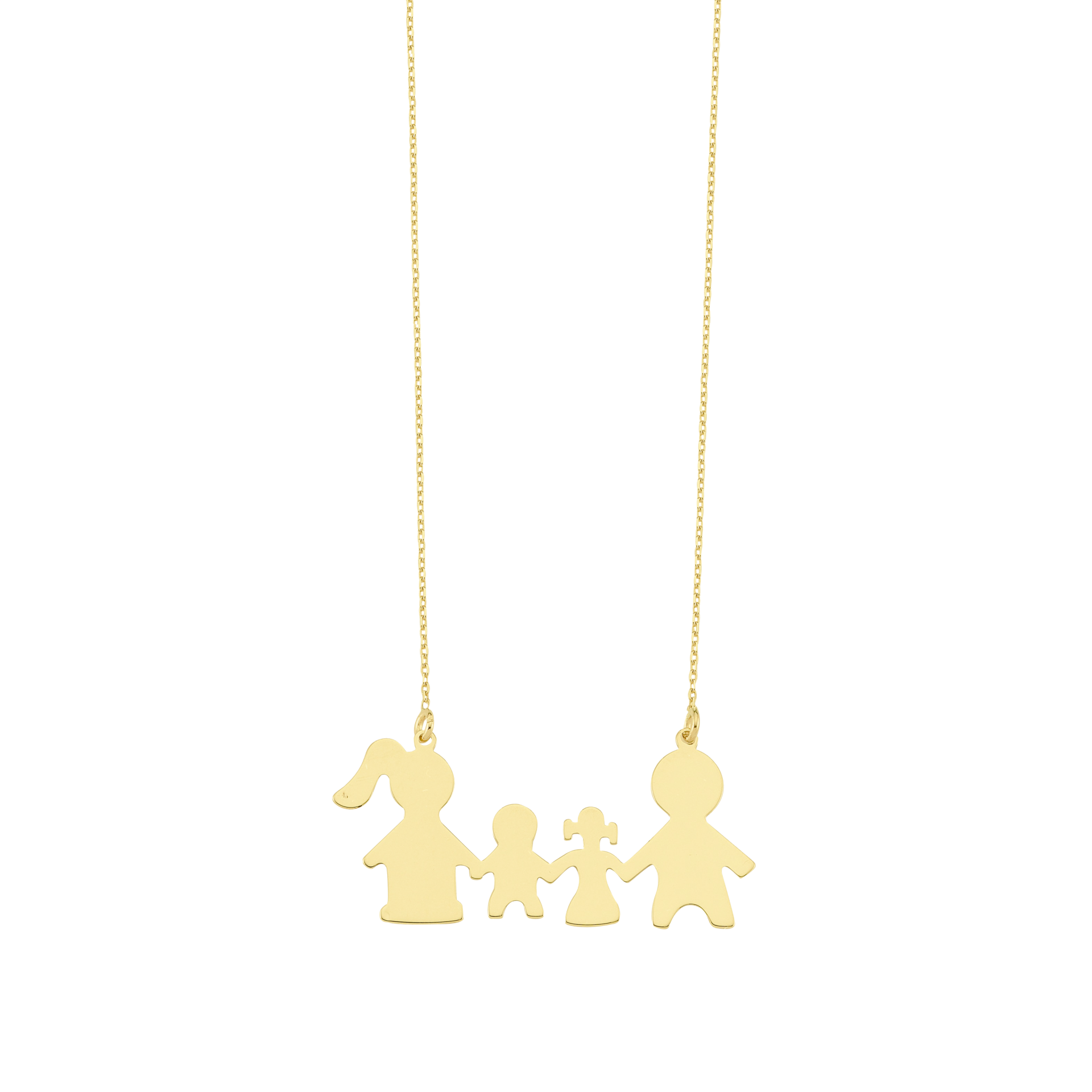 Altın Aile Kolye