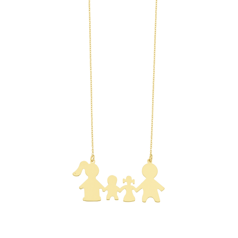 Altın Aile Kolye