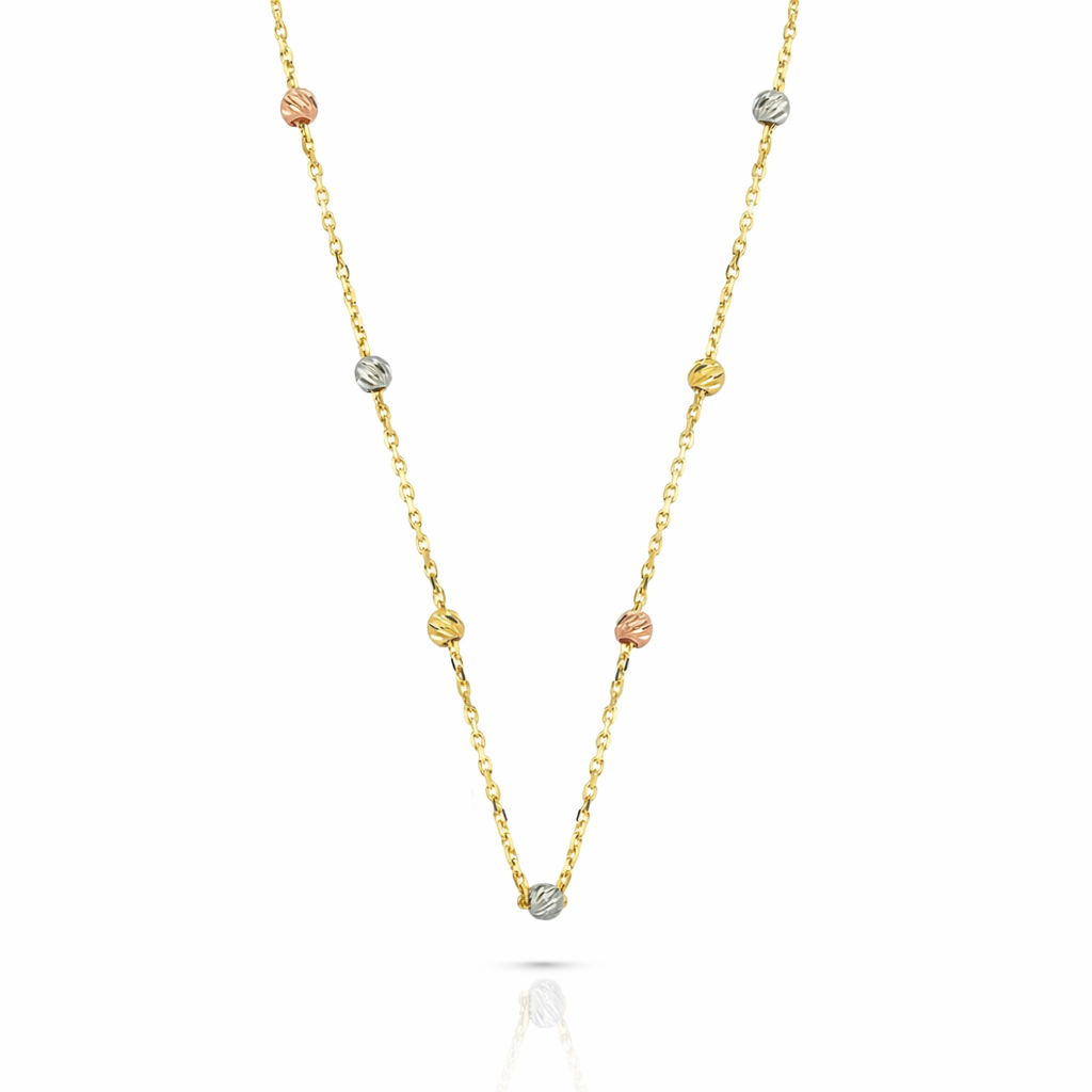 Altın Tek Sıra Dorikalı Kolye