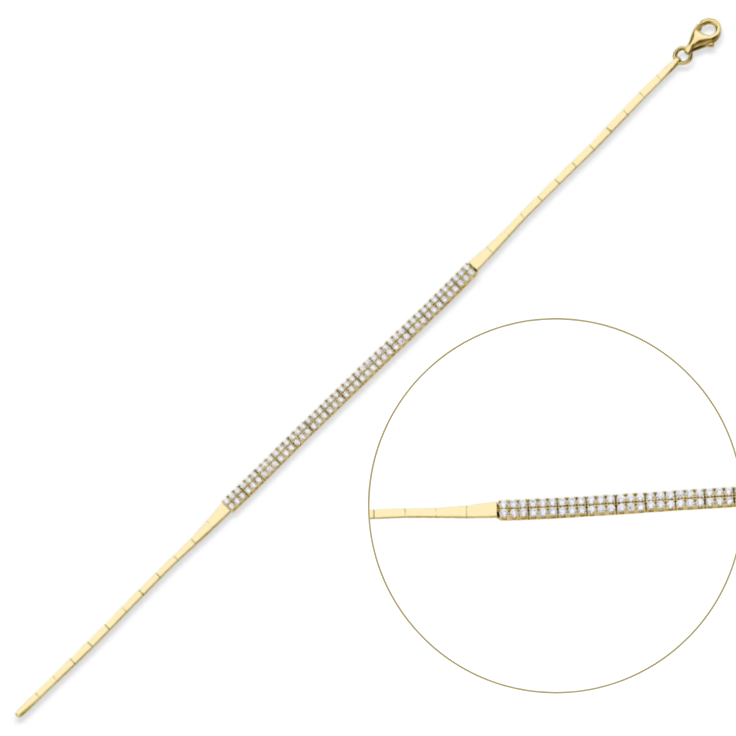 Altın Zarif Su Yolu Bileklik