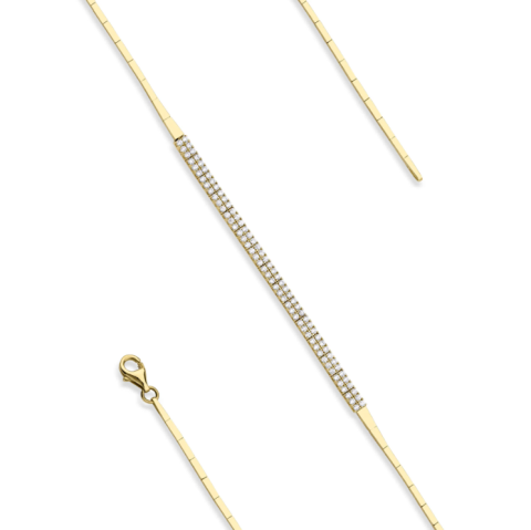 Altın Zarif Su Yolu Bileklik