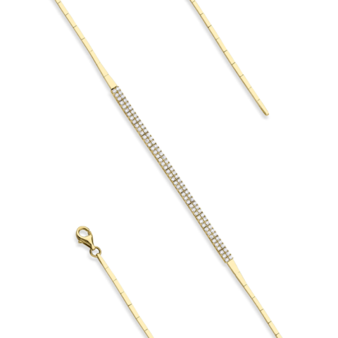 Altın Zarif Su Yolu Bileklik