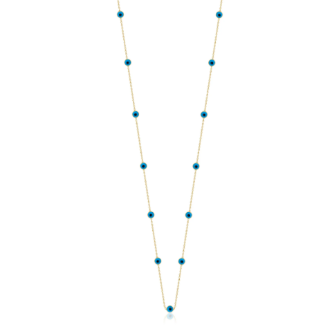 Altın Göz Sıralı Kolye