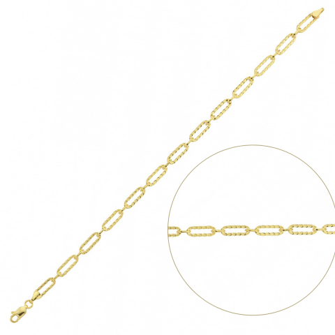 Altın Kalemli Ataç Zincir Bileklik