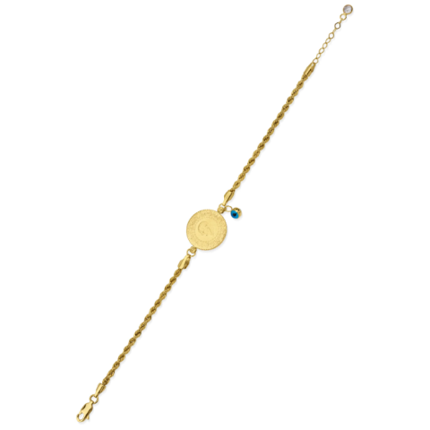 Çeyrek Altınlı Burgu Bileklik