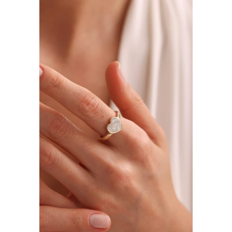 Sedef Kalpli Altın Yüzük