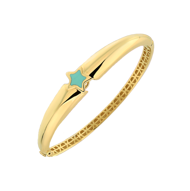 Turkuaz Mineli Yıldız Kelepçe