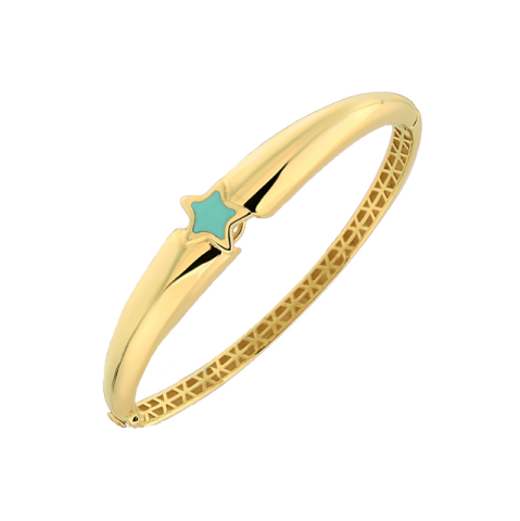 Turkuaz Mineli Yıldız Kelepçe