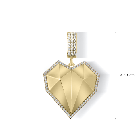 Altın Kalp Kolye Ucu