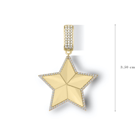 Altın Yıldız Kolye Ucu