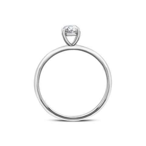 0,70 Karat Oval Tektaş Pırlanta Yüzük