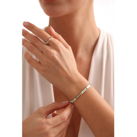 Turkuaz-Sedef Altın Kelepçe