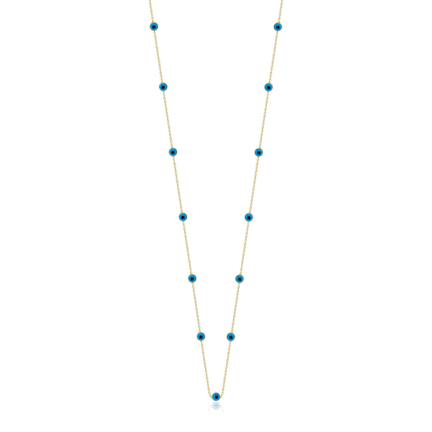 Altın Sıralı Göz Kolye