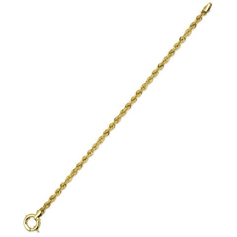 Zarif Halat Burgu Altın Bileklik