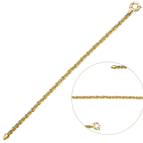 Standart Halat Burgu Altın Bileklik