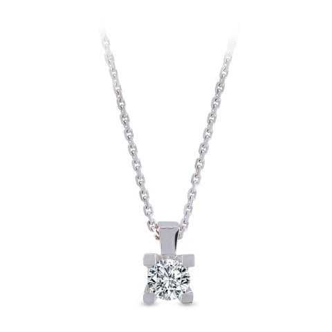 0.20 Karat Tektaş Pırlanta Kolye