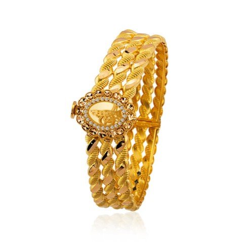 22 Ayar Tuğralı Pres Altın Kelepçe