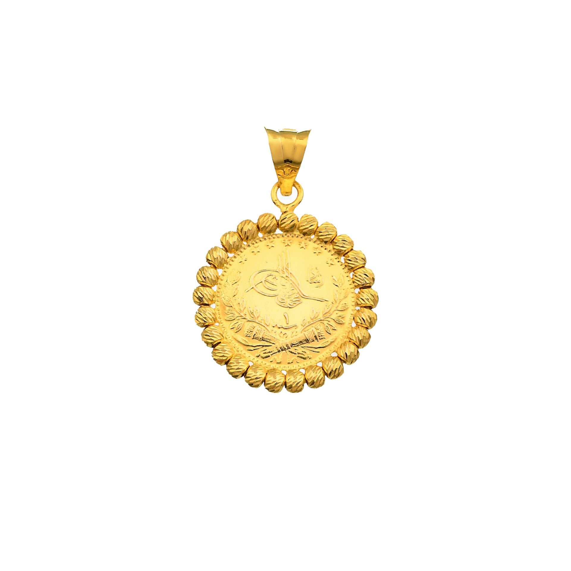 22 Ayar Dorikalı Çeyrek Reşatlı Altın Kolye Ucu