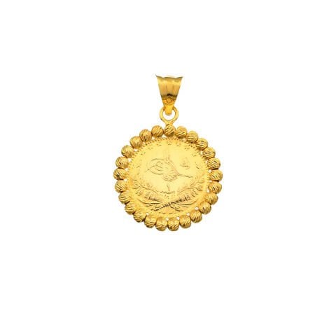 22 Ayar Dorikalı Çeyrek Reşatlı Altın Kolye Ucu