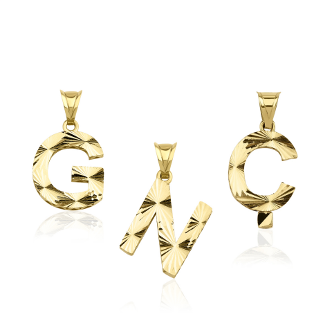 Altın Kalemli Harf Kolye