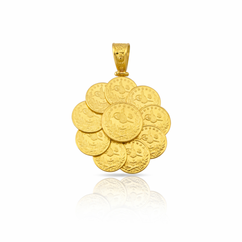 22 Ayar Onlu Çeyrek Reşatlı Kolye Ucu