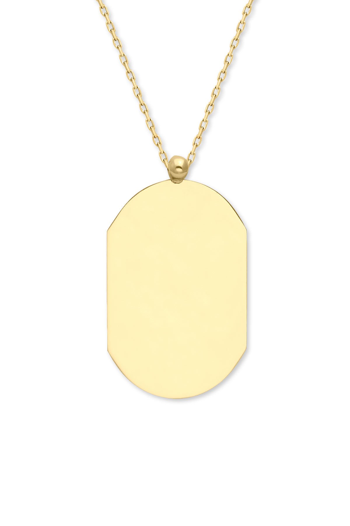 Köşegen Model Oval Kolye