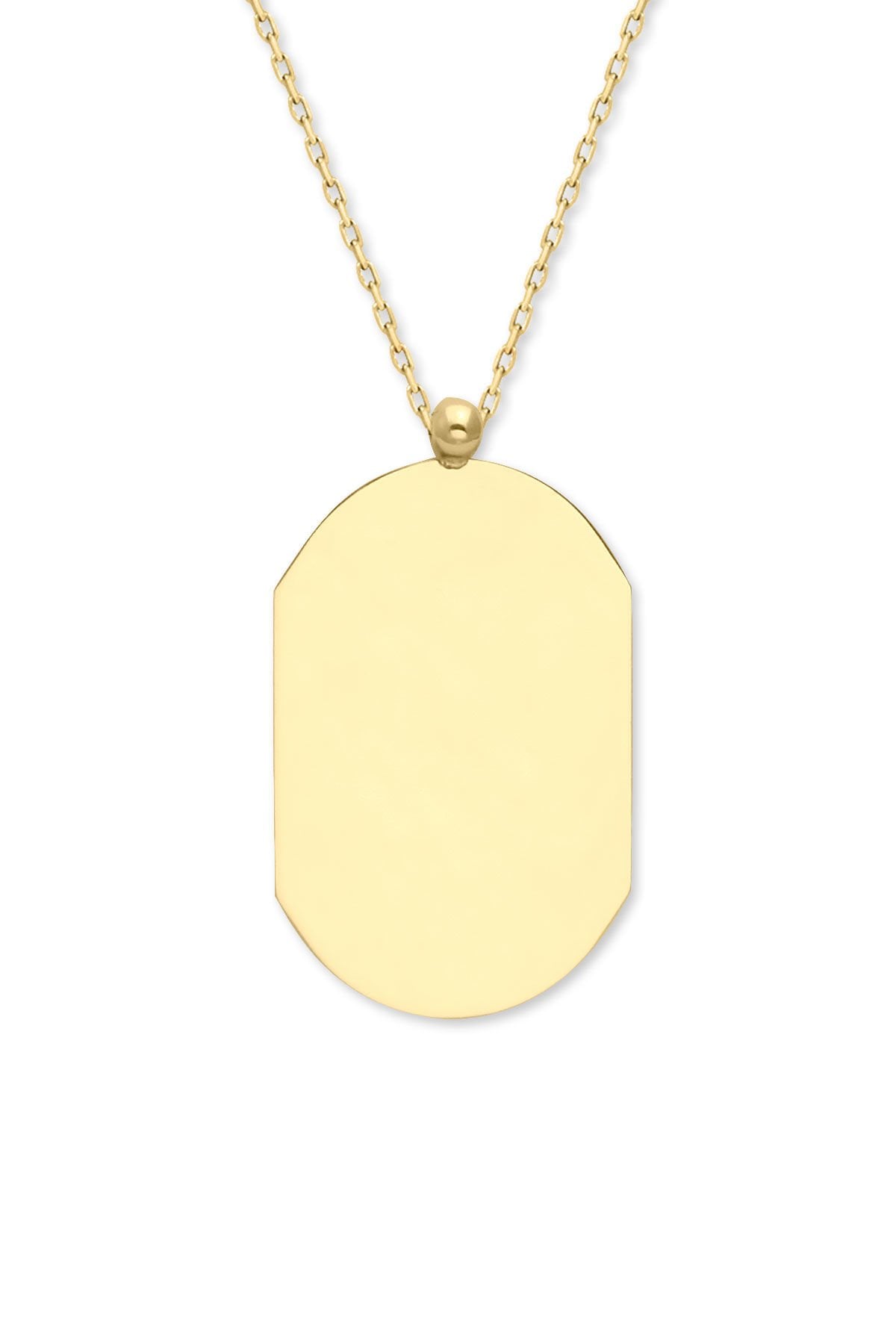 Köşegen Model Oval Kolye