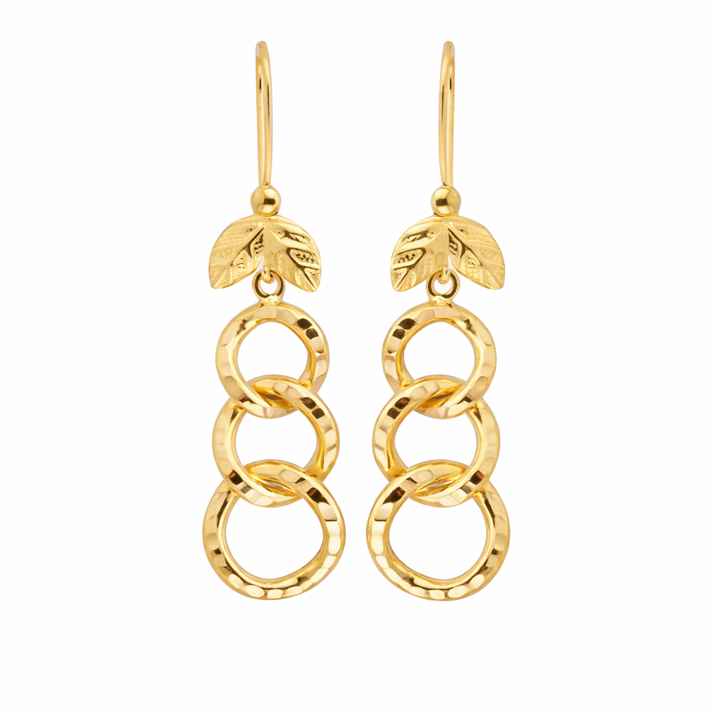 22 Ayar Uzay Yolu Altın Küpe