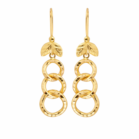 22 Ayar Uzay Yolu Altın Küpe