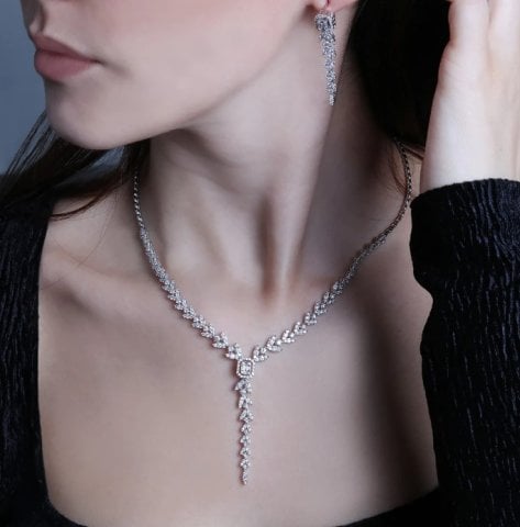 7.50 Karat Pırlanta Bagetli Set