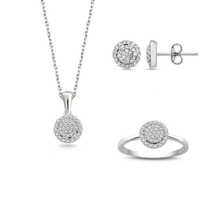 0.67 Toplam Karat Pırlantalı Mini Set