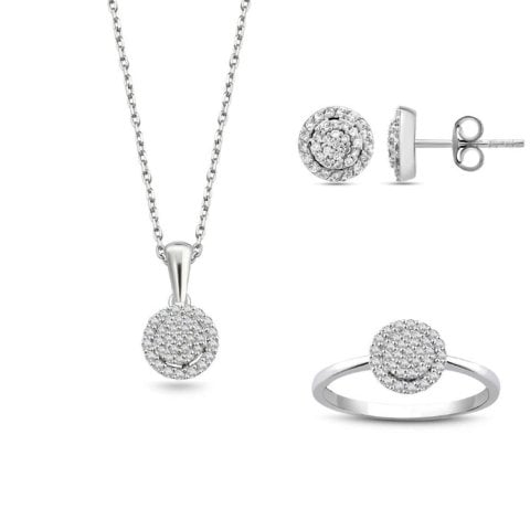 0.67 Toplam Karat Pırlantalı Mini Set