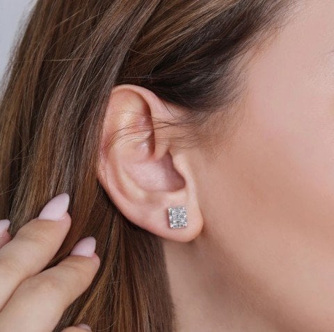 1.17 Karat Baget Pırlanta Mini Set