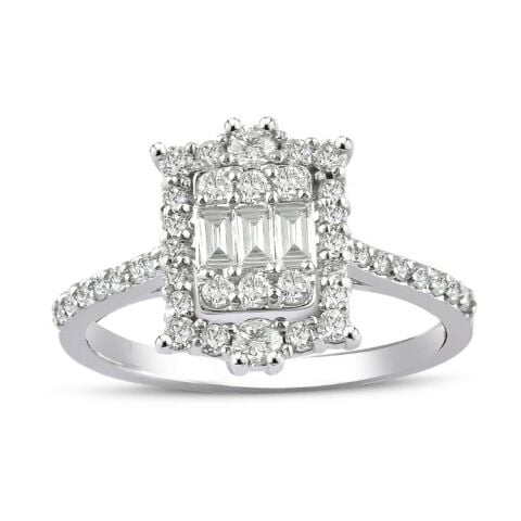 2.41 Toplam Karat Baget Pırlantalı Mini Set