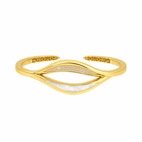 Sedef Mineli Altın Kelepçe