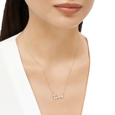 Altın İsim Kolye