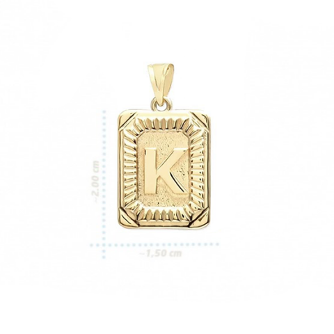 Altın Harf Kolye Ucu