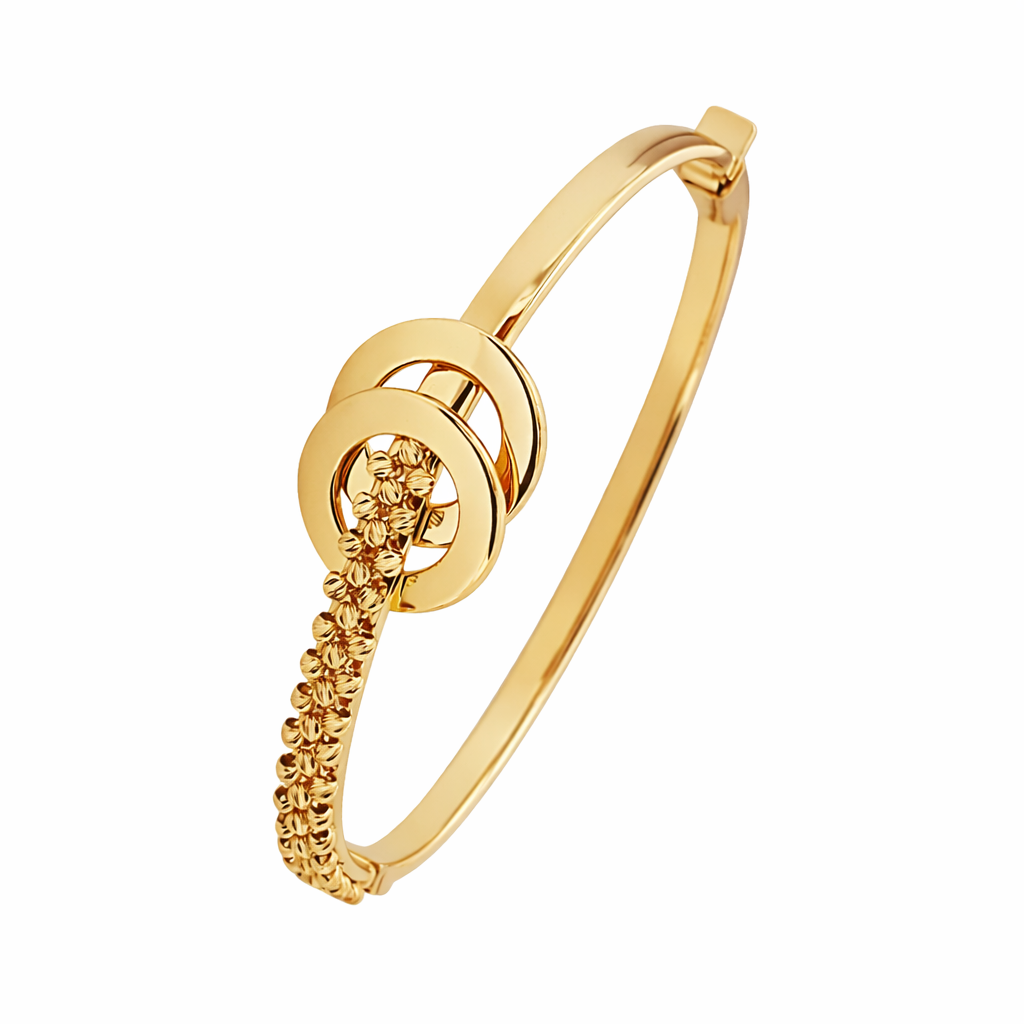 Yarımtur Dorika İşlemeli Kelepçe Bilezik