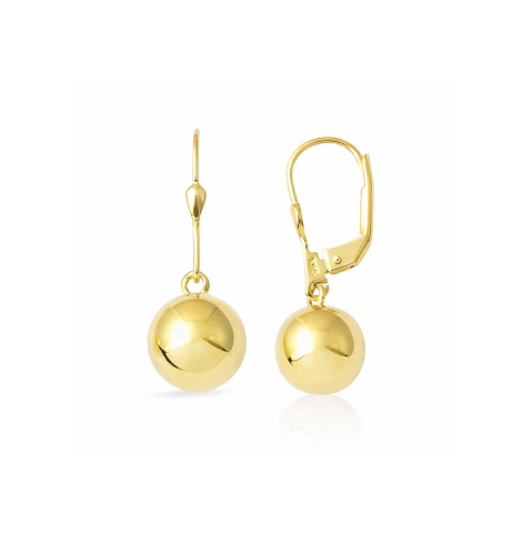 Sallantılı Top Altın Küpe