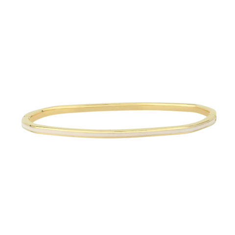 Sedef Mineli Köşeli Bilezik