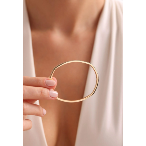 Sedef Mineli Köşeli Bilezik