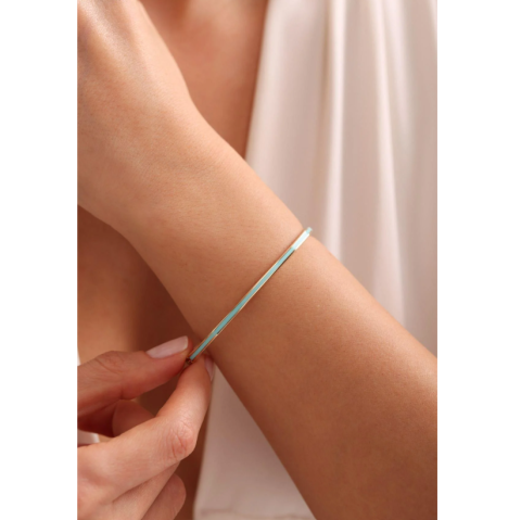 Mavi Turkuaz Mineli Bilezik