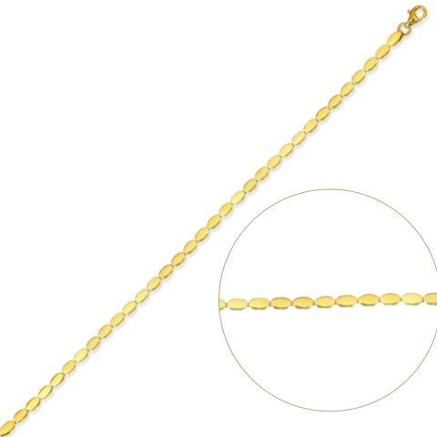 Oval Altın Bileklik