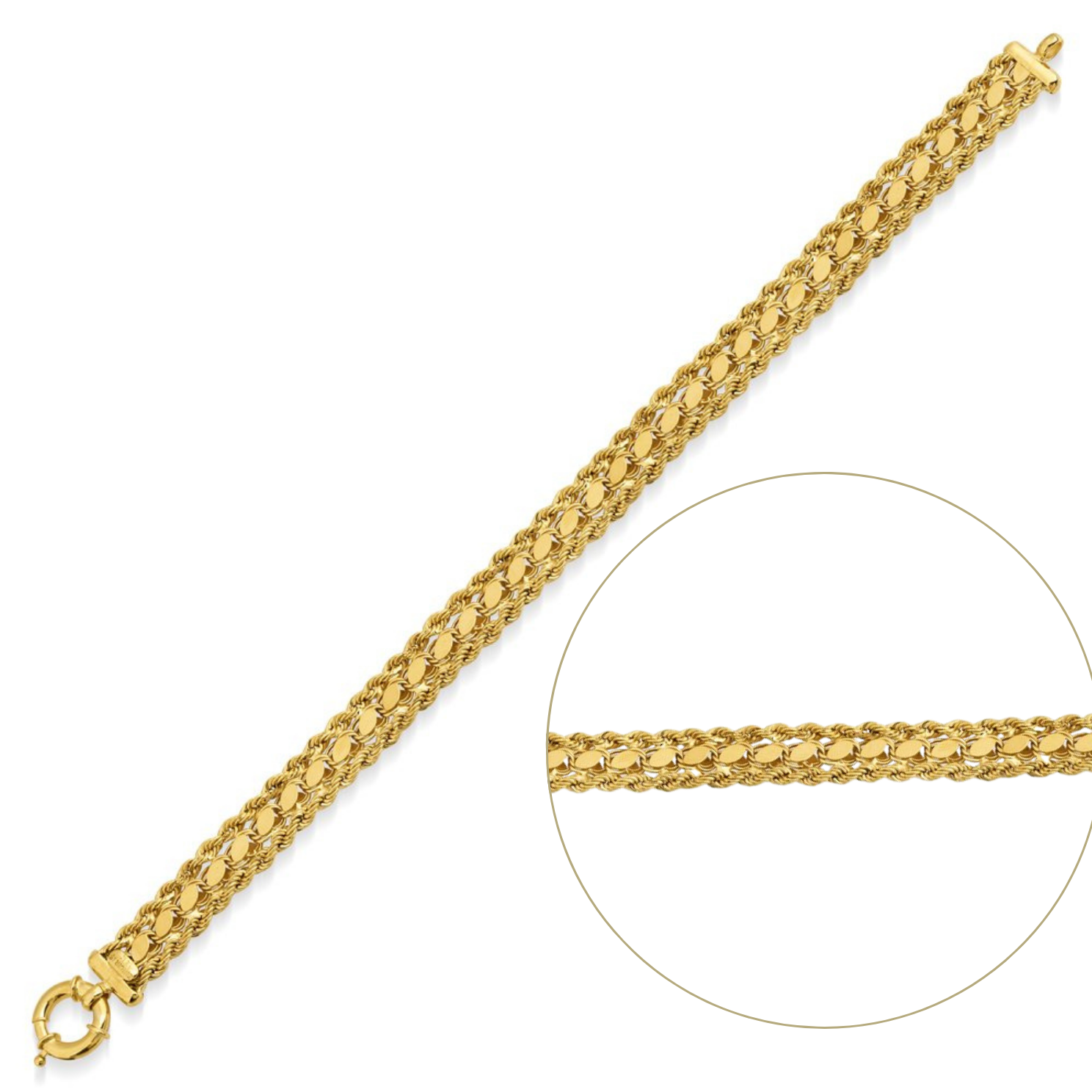 Pullu Halat Zincir Bileklik